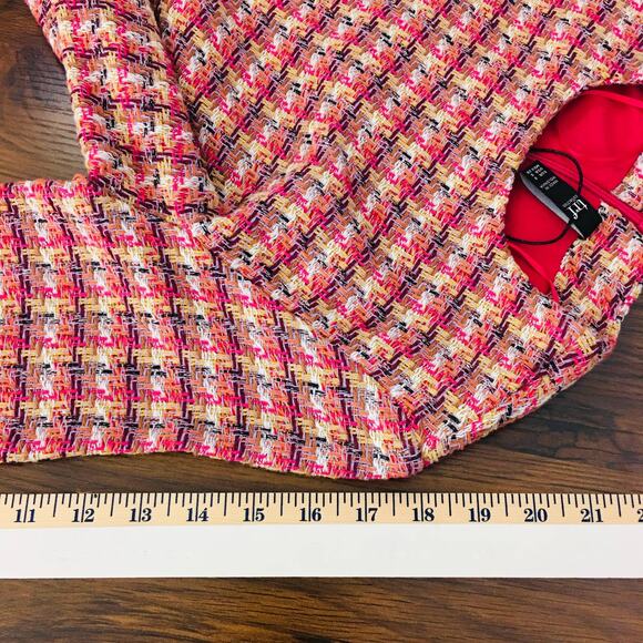 Zara TRF Collection Multi Color Tweed Dress Small - Picture 9 of 11